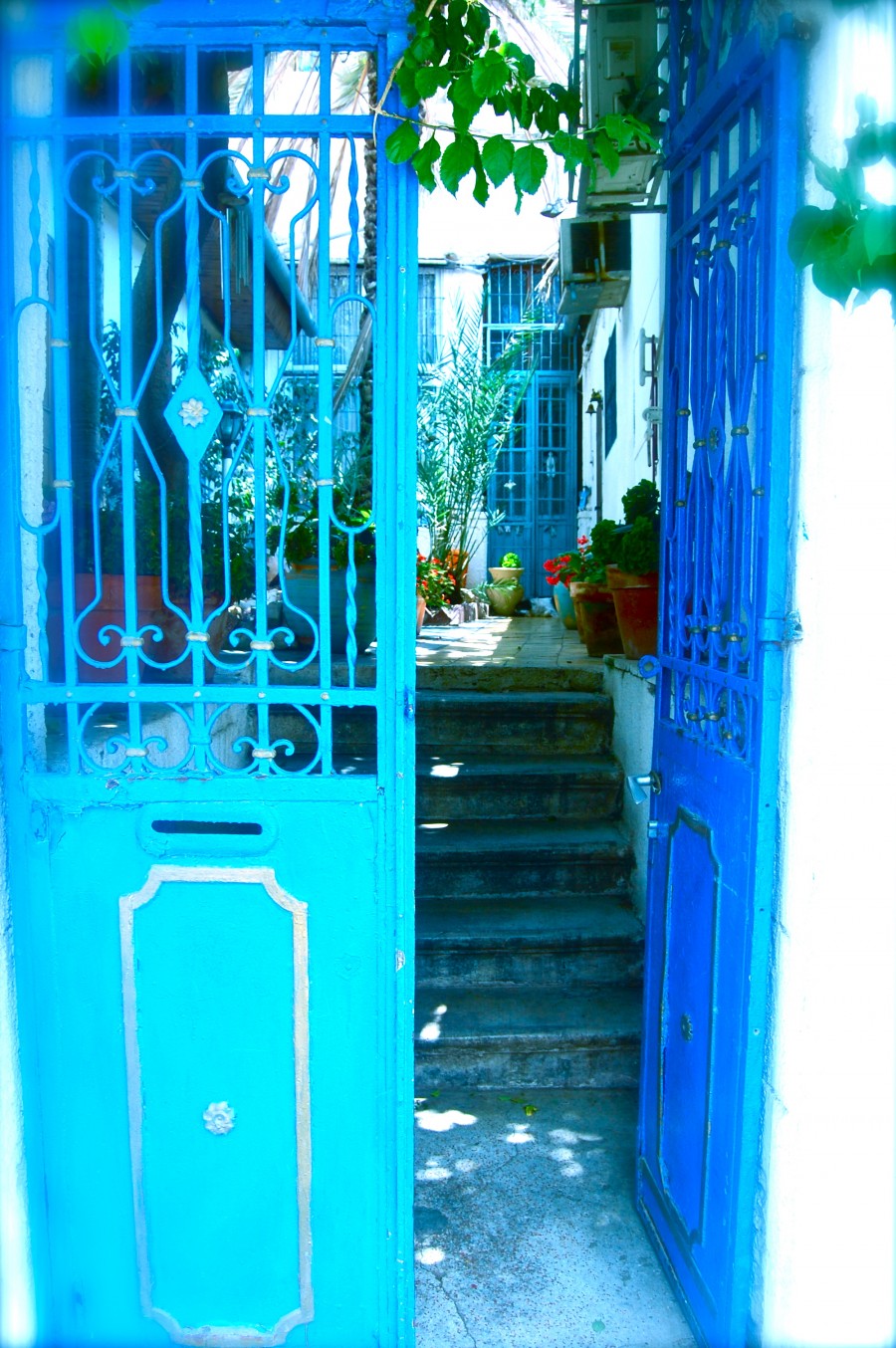 Magical blue door